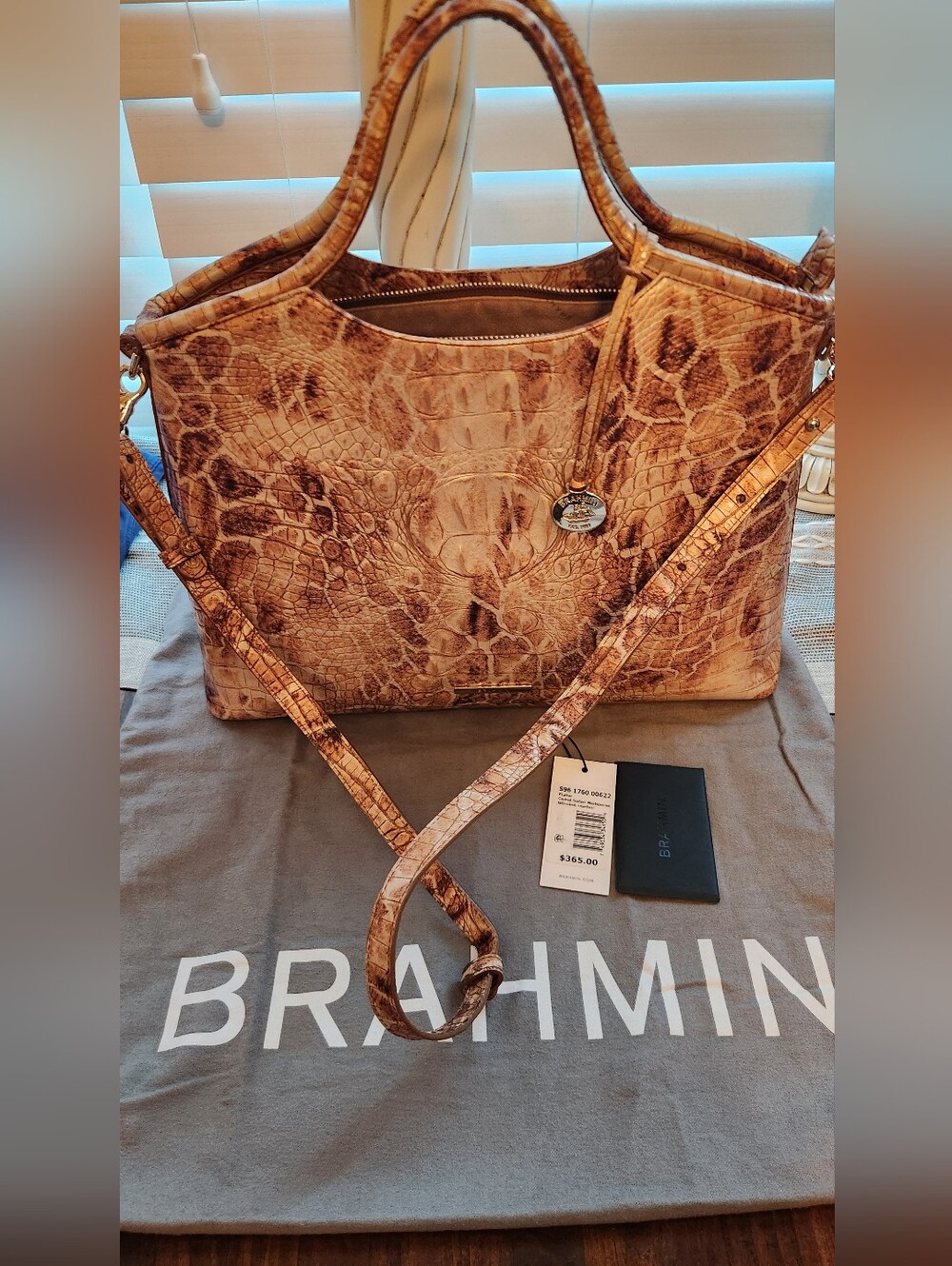 Brahmin Camel Safari Melbourne Leather Purse W/DUSTBAG & TAGS
